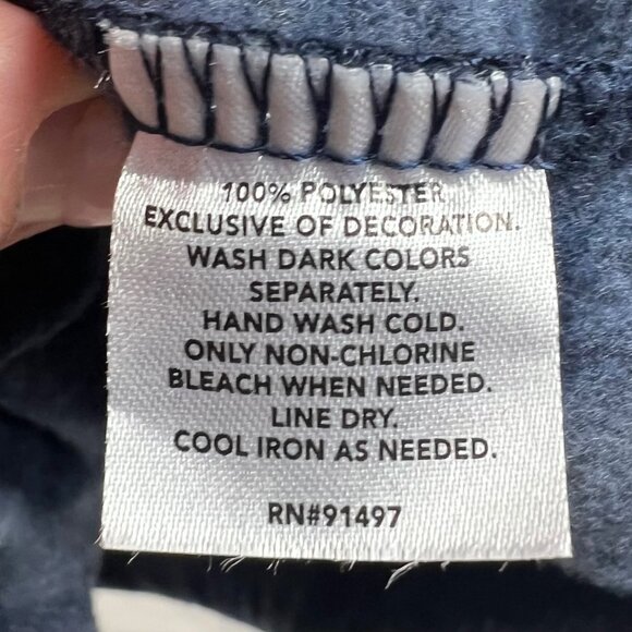 Men’s Blue Plaid 1/4 Zip Pullover Flannel Sweater XXL John Wayne Stock & Supply - Picture 11 of 11